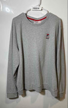 Load image into Gallery viewer, Fila Mens Gray Heather Long Sleeve Crew Neck Pullover Sweatshirt Size XXL
