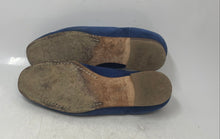 Load image into Gallery viewer, J.Crew Womens Blue Suede Cap Toe Stacked Heel Lace-Up Oxford Shoes Size 8.5

