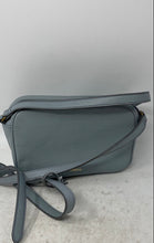 Load image into Gallery viewer, Fossil Womens Blue Leather Inner Pockets Adjustable Strap Crossbody Bag
