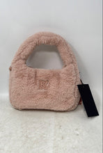 Load image into Gallery viewer, Kendall &amp; Kylie Womens Pink Fluffy Mini Crossbody Tote Bag With Tags
