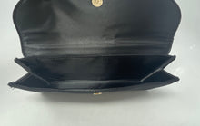 Load image into Gallery viewer, Giorgio Armani Beauty Womens Black GA Logo Magnetic Cosmetic Clutch Purse
