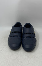 Load image into Gallery viewer, Lacoste Mens Misano Strap Navy Blue Leather Hook And Loop Sneaker Shoes Size 12
