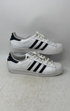 Load image into Gallery viewer, Adidas Mens Superstar C77124 White Black Leather Sneakers Shoes Size 13
