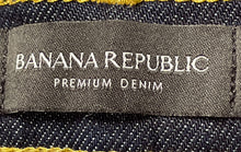 Load image into Gallery viewer, Banana Republic Womens Blue Denim High-Rise Wide-Leg Cropped Jeans Size 28
