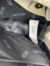 Load image into Gallery viewer, Moschino Womens Gray Detachable Strap Zipper Cosmetic Bag Stained
