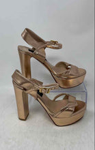 Load image into Gallery viewer, Michele Lopriore Milano Womens Rose Gold Block Heel Platform Sandals Size 36
