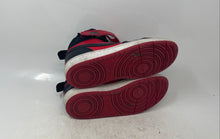 Load image into Gallery viewer, Nike Boys Court Borough Mid 2 CD7782-602 Black And Red Sneakers Shoes Size 5Y
