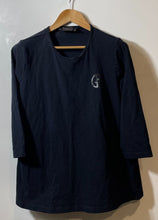 Load image into Gallery viewer, Authentic Giorgio Armani Beauty Womens Black Crew Neck Uniform T-Shirt Size L
