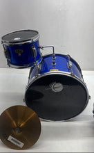 Load image into Gallery viewer, Eastar Blue Percussion Musical Instrument 3-Piece Drum Set With Cymbal
