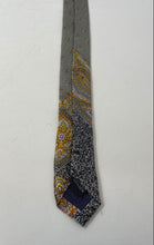 Load image into Gallery viewer, Laurant Benon Paris Mens Multicolor Paisley Print Silk Pointed Tie

