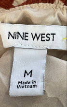 Load image into Gallery viewer, Nine West Womens Brown Printed Sleeveless Waist Tie Fit &amp; Flare Dress Size M
