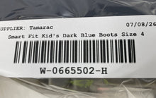 Load image into Gallery viewer, Smartfit Kids Dark Blue Round Toe Lace-Up Waterproof Ankle Combat Boots Size 4
