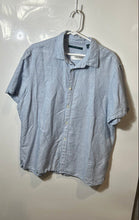 Load image into Gallery viewer, Perry Ellis Mens Light Blue Short Sleeve Collared Button-Up Shirt Size XL
