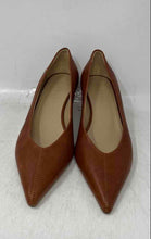 Load image into Gallery viewer, M. Gemi Womens Brown Leather Pointed Toe Kitten Pump Heels Size EUR 37
