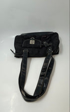 Load image into Gallery viewer, Treviso Womens Black Inner Zipped Pocket Double Strap Shoulder Bag Purse
