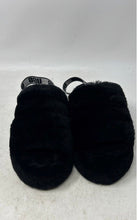Load image into Gallery viewer, UGG Kids Fluff Yeah 1098494K Black Open Toe Slingback Slide Slipper Size 5

