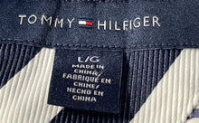 Load image into Gallery viewer, Tommy Hilfiger Mens Blue White Striped Long Sleeve Button-Up Shirt Size L
