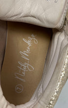 Load image into Gallery viewer, Nataly Mendez Womens Joie Beige Gold Lace-Up High Top Sneakers Shoes Size 7 D

