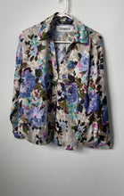 Load image into Gallery viewer, Zara Womens Multicolor Floral Long Sleeve Collared Button-Up Shirt Size Small
