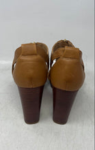 Load image into Gallery viewer, Franco Sarto Womens Caged Myraid Brown Zipper Block Platform Heels Size 6M
