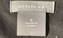 Load image into Gallery viewer, Ann Taylor Womens Black Floral Embroidered Eyelet Fit &amp; Flare Dress Size 0
