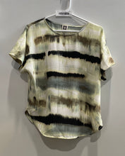 Load image into Gallery viewer, Anne Klein Womens Multicolor Printed Boat Neck Short Sleeve Blouse Top Size PM
