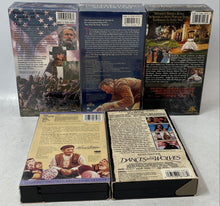 Load image into Gallery viewer, Lot Of 5 Pcs Assorted Multicolor Mixed Variety VHS Cassette Tapes Not Tested
