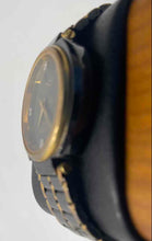 Load image into Gallery viewer, Authentic Benrus Women's Gold-Tone Black Quartz Dress Watch
