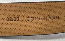 Load image into Gallery viewer, Cole Haan Mens Brown Leather Adjustable Buckle Dress Belt Size 32

