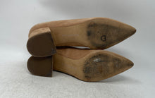 Load image into Gallery viewer, Franco Sarto Womens Callan Beige Leather Pointed Toe Block Pump Heels Size 9.5 M
