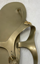 Load image into Gallery viewer, Michael Kors Womens Jelly Gold Flat Thong Sandals Size 9M

