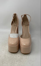 Load image into Gallery viewer, Aldo Womens Craybaen Beige Square Toe Block Platform Heels Size 8
