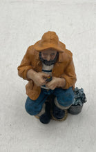 Load image into Gallery viewer, Old Salt Fisherman Decorative Collectible Blue Jacket Bucket Figurine
