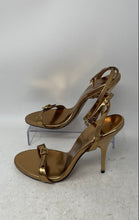 Load image into Gallery viewer, Steve Madden Womens Foxx Gold Stiletto Heel Ankle Strap Sandals Size 9.5M

