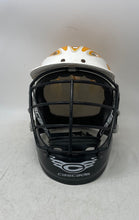 Load image into Gallery viewer, Cascade Mens Yellow White Full-Face Lacrosse Protective Helmet Size Small
