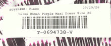 Load image into Gallery viewer, Lulus Womens Purple Sleeveless Cowl Neck Back Zip Maxi Dress Size XS With Tag
