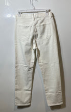 Load image into Gallery viewer, Loft Womens White Denim Light Wash The Slim Straight Leg Jeans Size 27/4
