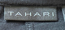 Load image into Gallery viewer, Tahari Womens Black Long Sleeve Scoop Neck Pullover Tunic Blouse Size Large
