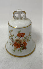 Load image into Gallery viewer, Antique The Danbury Mint Floral &amp; Bird Gold Trim Decorative Porcelain Bell
