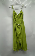 Load image into Gallery viewer, H&amp;M Womens Green Sleeveless Collarless Spaghetti Straps Slip Dress Size Medium
