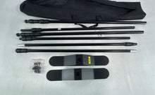 Load image into Gallery viewer, Vevor Black Adjustable Telescopic Backdrop Banner Stand With Carry Case
