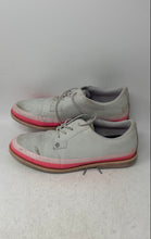 Load image into Gallery viewer, G/Fore Womens Tuxedo Gallivanter Gray Pink Leather Lace-Up Golf Shoes Size 11
