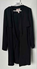 Load image into Gallery viewer, Forever 21 Womens Black Long Sleeve Open Front Jacket Size M Missing Belt
