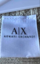 Load image into Gallery viewer, Armani Exchange Mens Black Taupe Long Sleeve Pullover Sweater Size Medium
