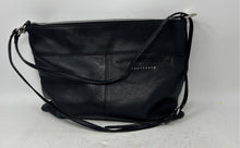 Load image into Gallery viewer, Sanctuary Womens Black Pebbled Leather Zipper Inner Pockets Shoulder Bag
