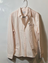 Load image into Gallery viewer, Lacoste Mens Light Pink Long Sleeve Collared Regular Fit Button-Up Shirt Sz S/M
