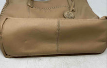 Load image into Gallery viewer, Tommy Bahama Womens Beige Leather Charm Double Strap Medium Shoulder Handbag
