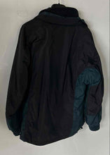 Load image into Gallery viewer, Columbia Mens Black Teal Long Sleeve Pockets Full-Zip Jacket Size Small
