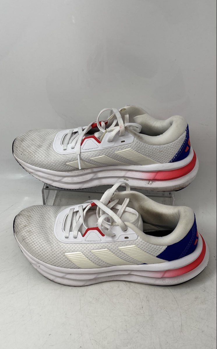 Adidas Womens Galaxy 7 White Low Top Lace-Up Sneakers Shoes Size 6.5