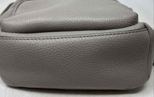 Load image into Gallery viewer, Michael Kors Womens Gray Leather Adjustable Strap Convertible Sling Backpack
